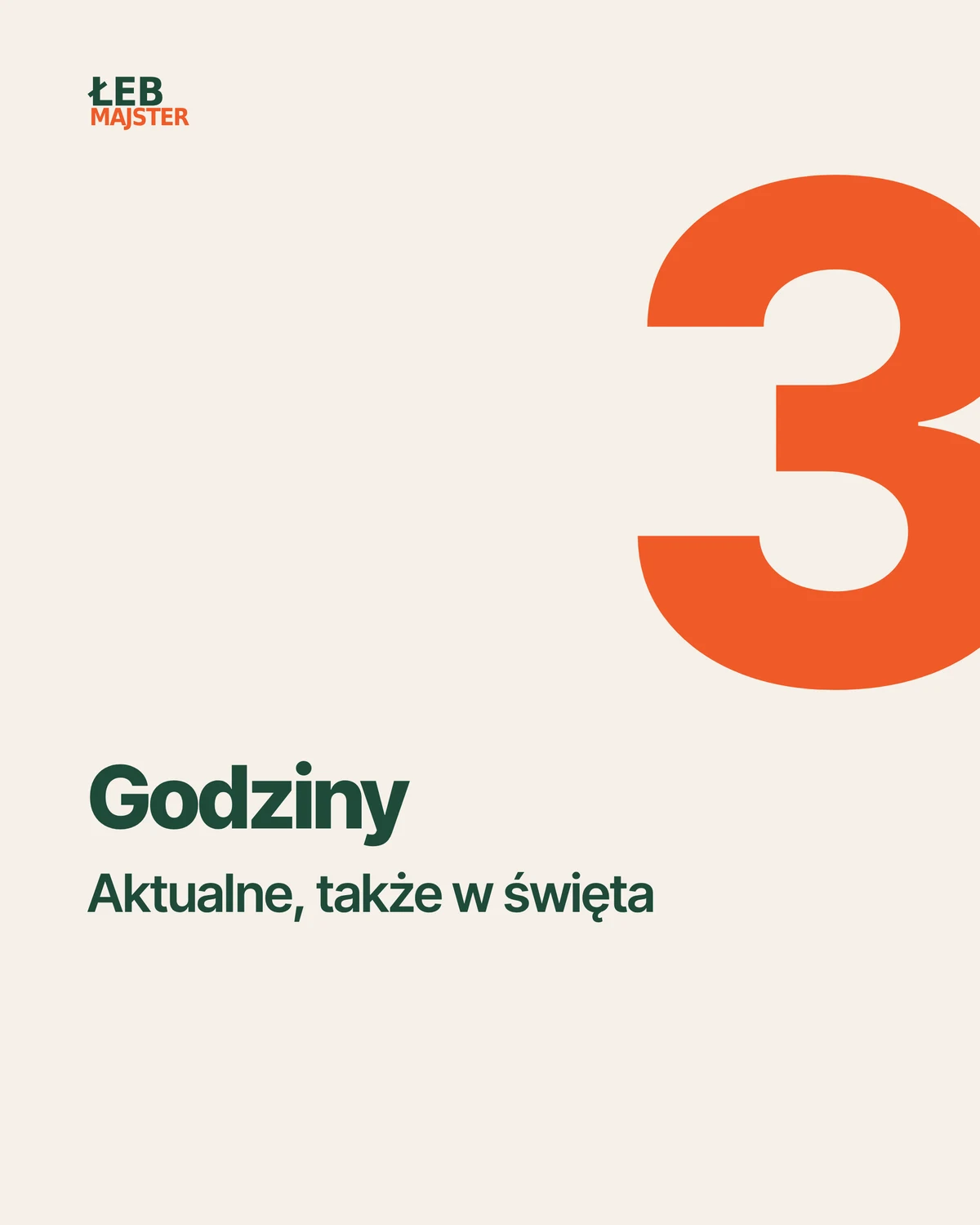 Punkt 3: aktualne godziny otwarcia w wizytówce, także w święta